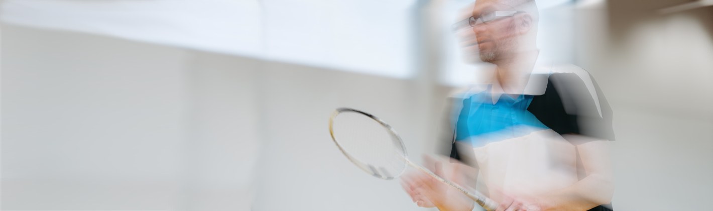 Kopfbild Badminton Annahme